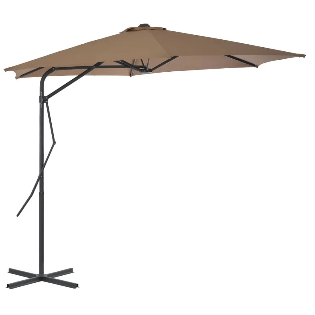 vidaXL vidaXL Garden Parasol with Steel Pole 300 cm Green - Parasol