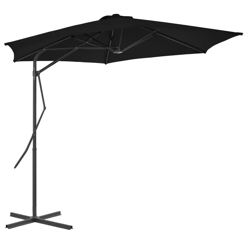vidaXL vidaXL Garden Parasol with Steel Pole 300 cm Green - Parasol