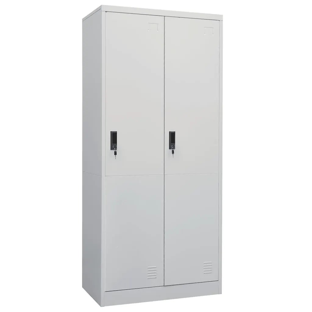 vidaXL vidaXL Wardrobe White 80x50x180 cm Steel - Wardrobe