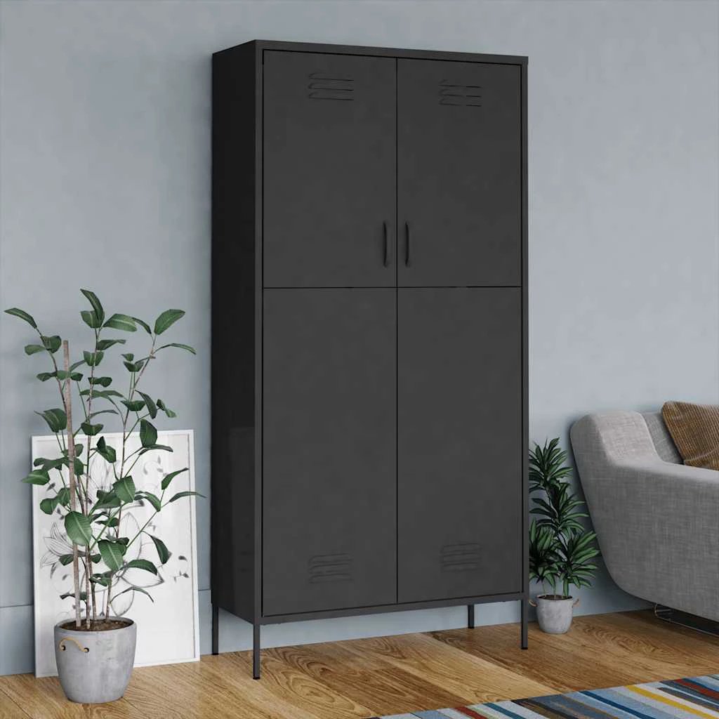 vidaXL vidaXL Wardrobe Orange 90x50x180 cm Steel - Wardrobe