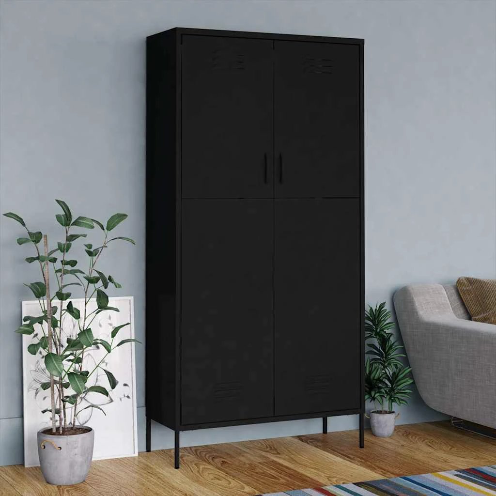 vidaXL vidaXL Wardrobe Orange 90x50x180 cm Steel - Wardrobe