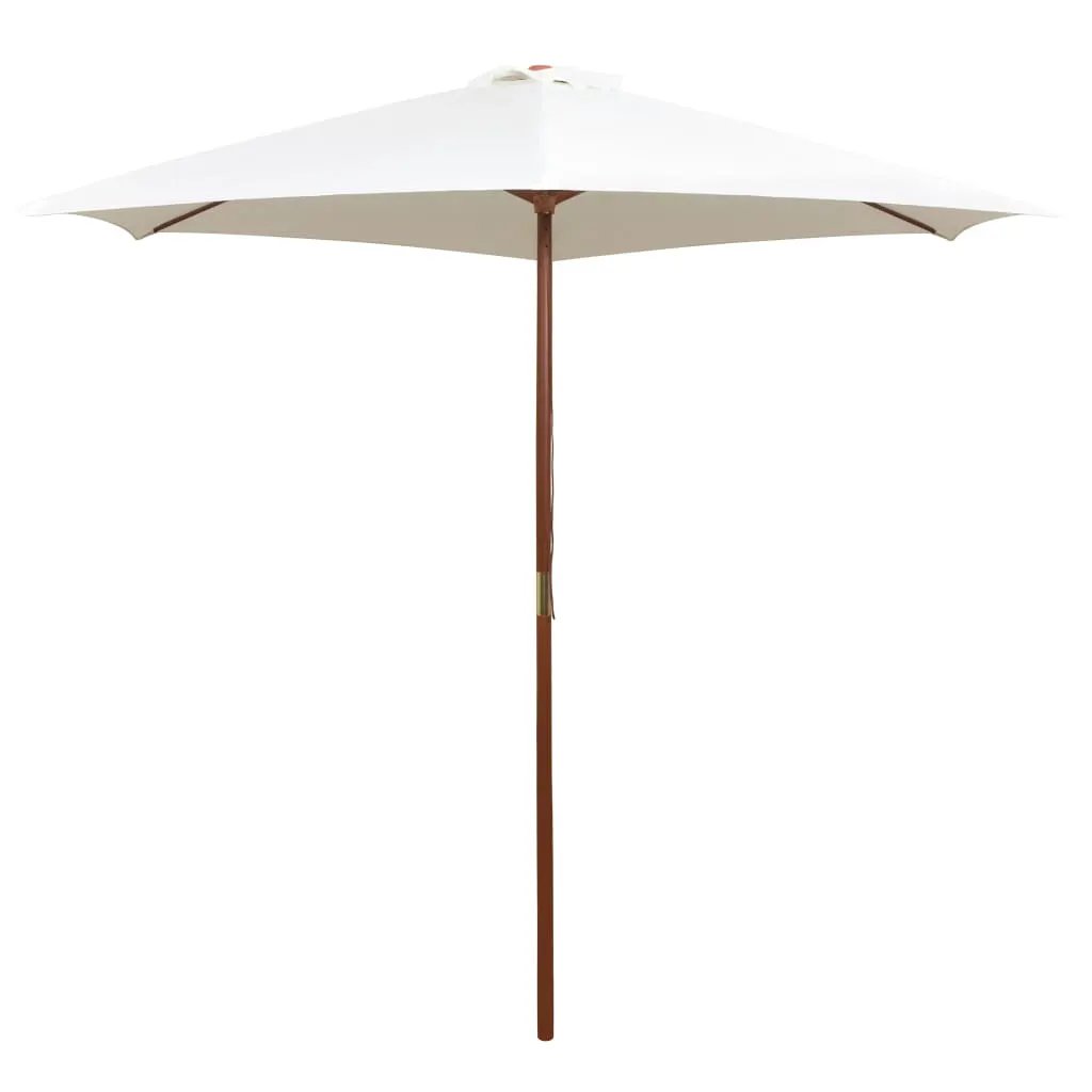 vidaXL vidaXL Garden Parasol 270x270 cm Wooden Pole Green - Parasol
