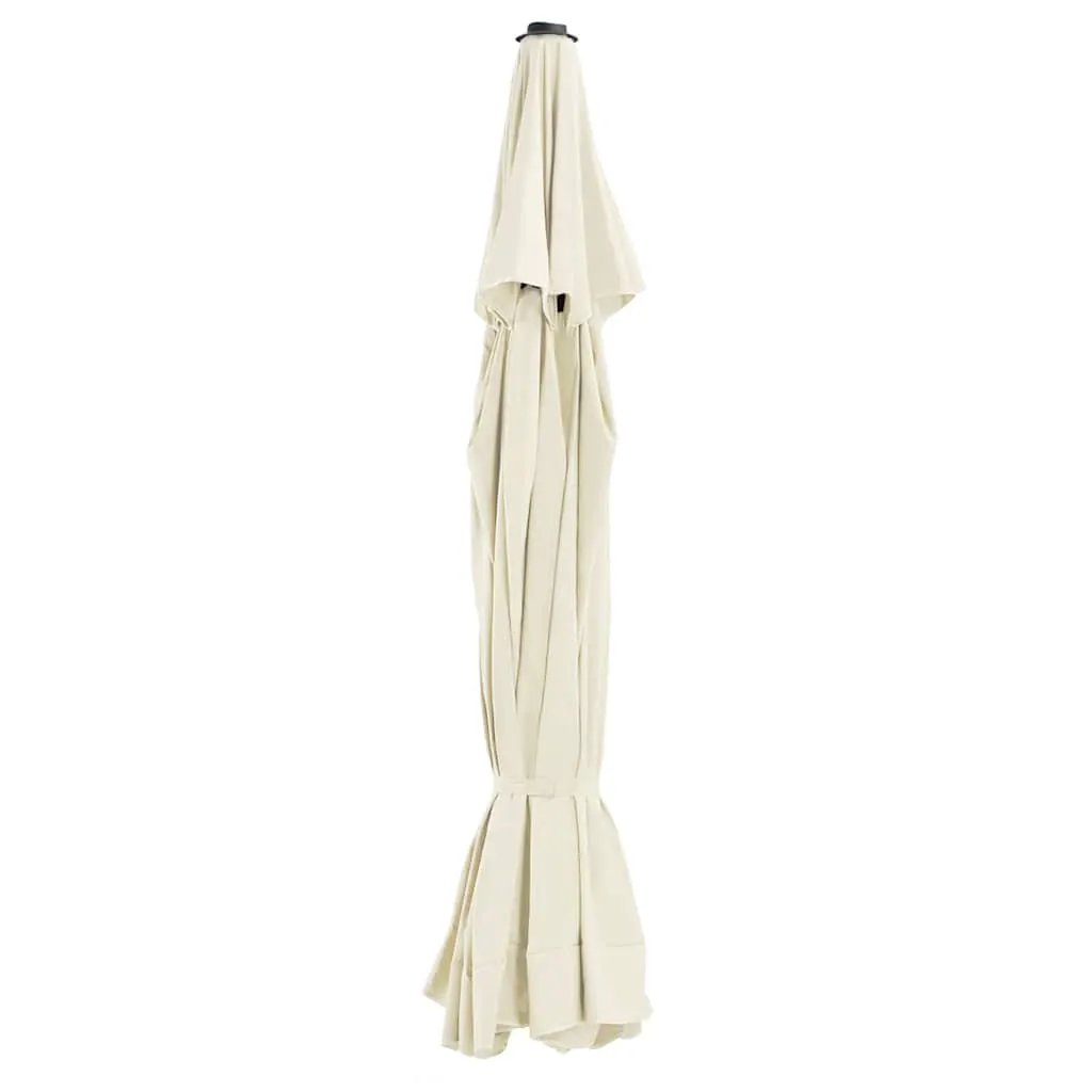 vidaXL vidaXL Replacement Fabric for Outdoor Parasol Taupe 515 cm - Parasol