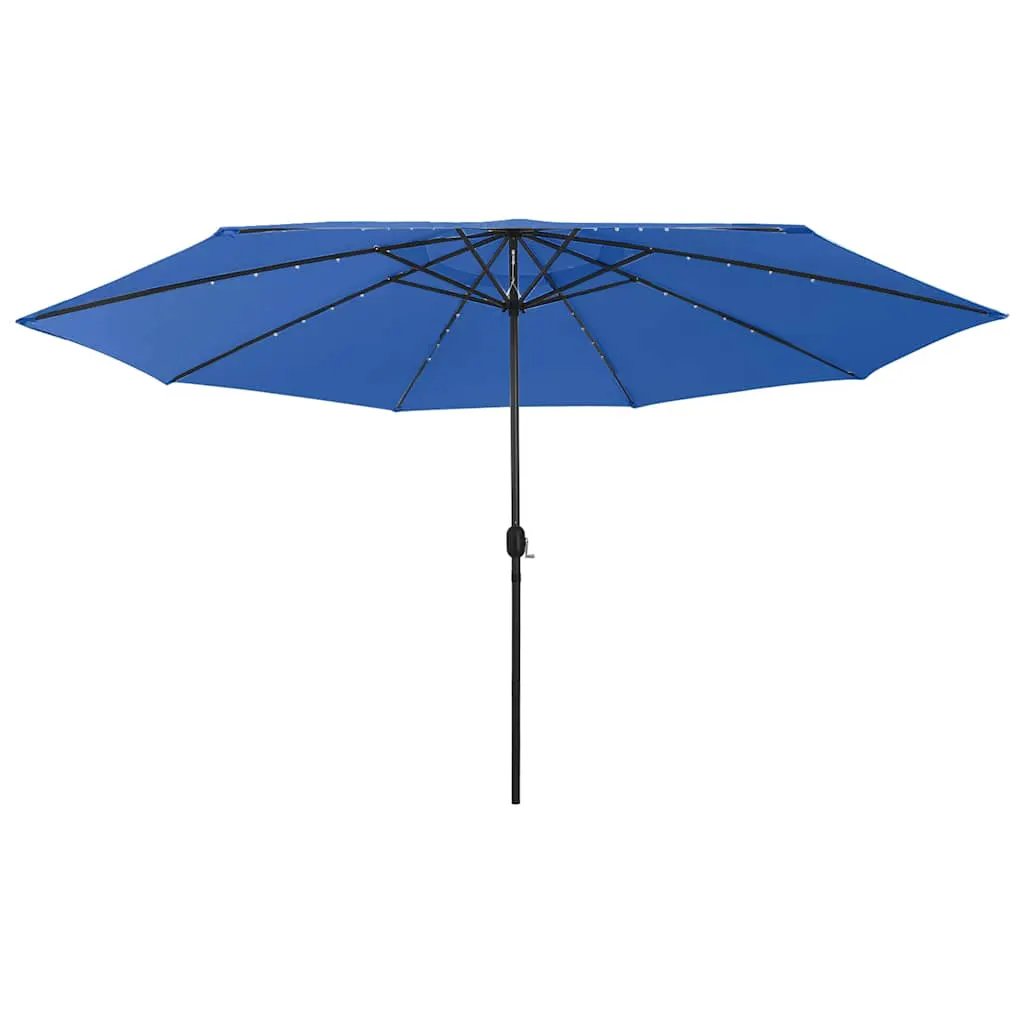 vidaXL vidaXL Garden Parasol with LED Lights 400 cm Sand - Parasol
