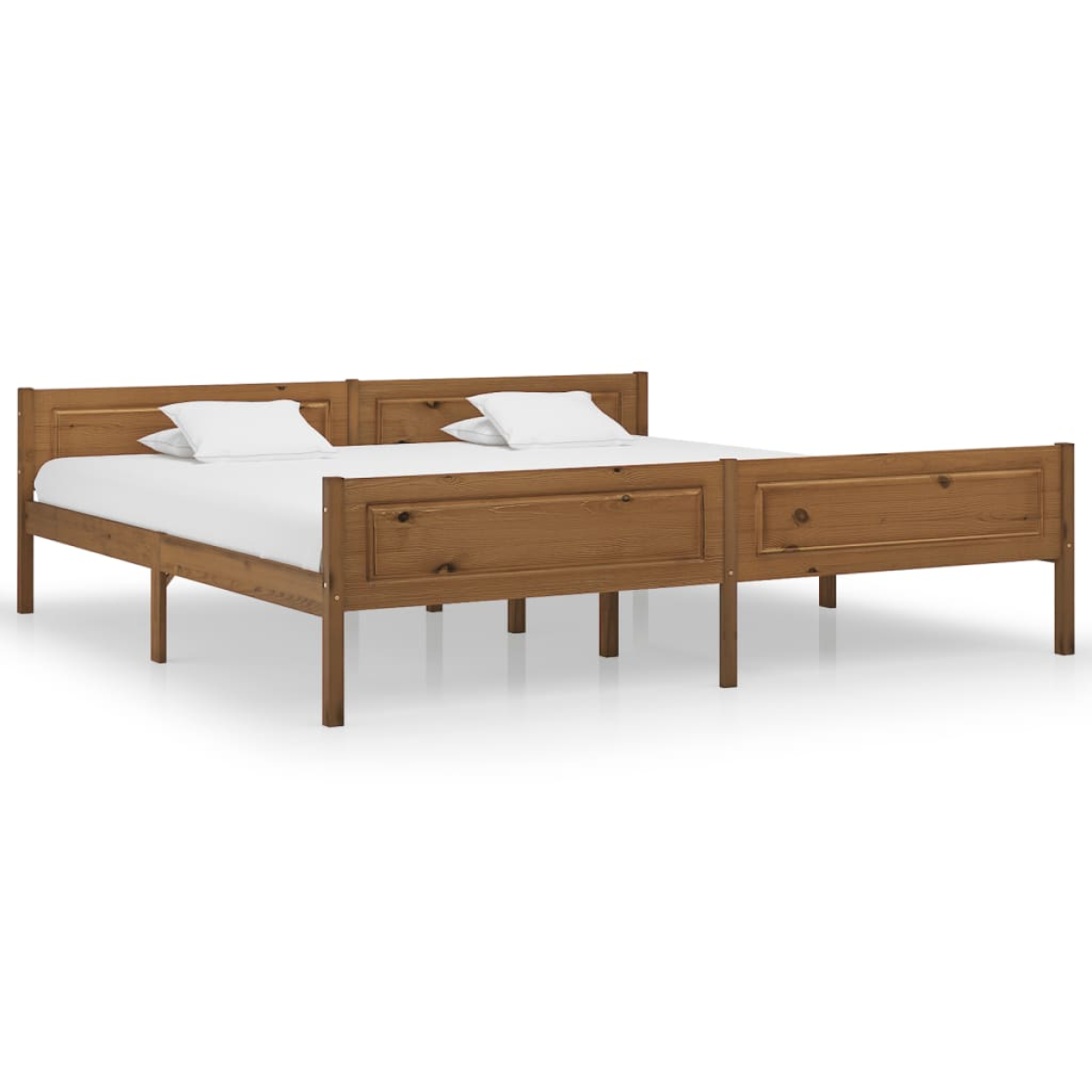 vidaXL Bed Frame | Natural wood | Solid pinewood, plywood | Single | Bed Frame - from vidaXL