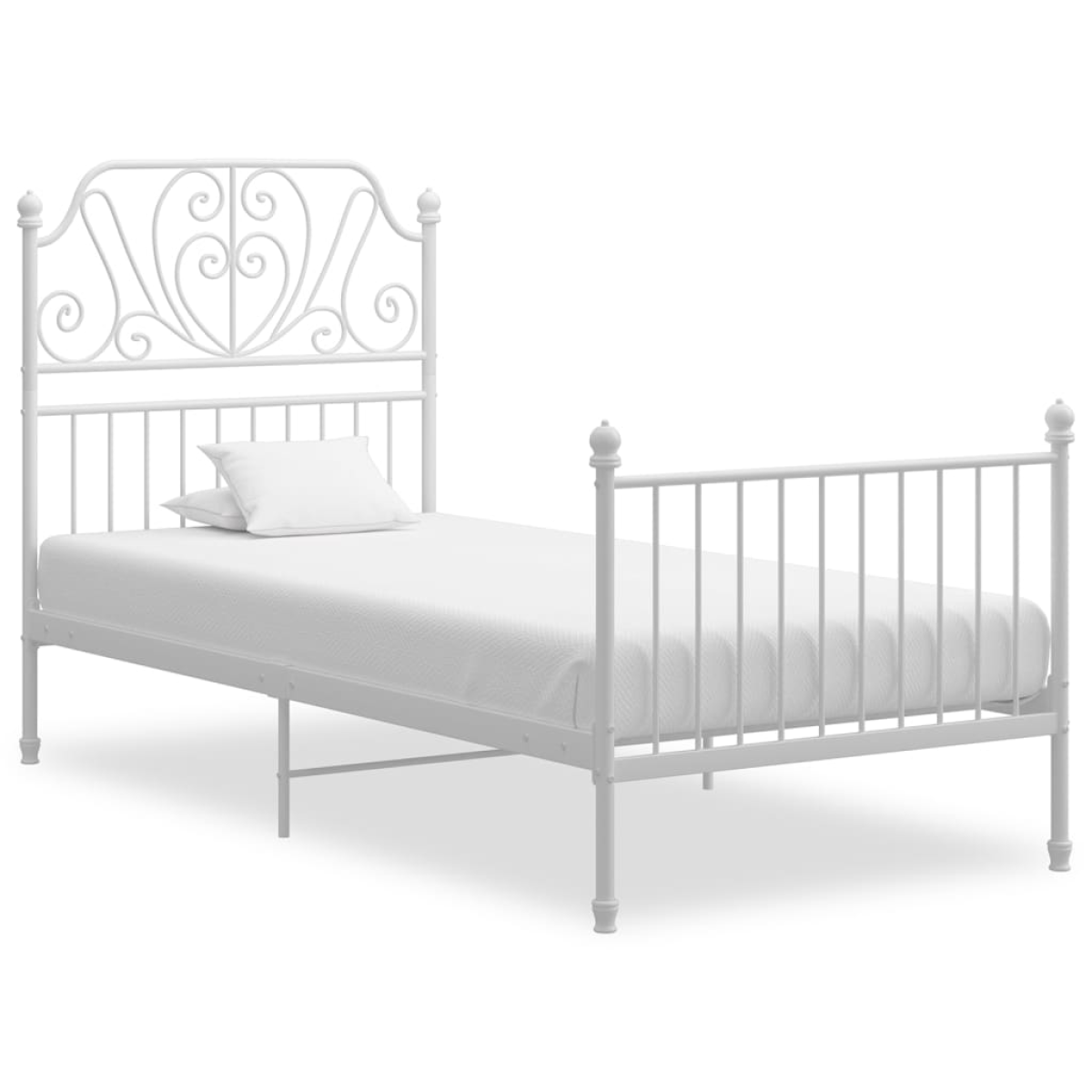 vidaXL Bed Frame | Black | Powder-coated metal | Single | Tough | Bed Frame - from vidaXL