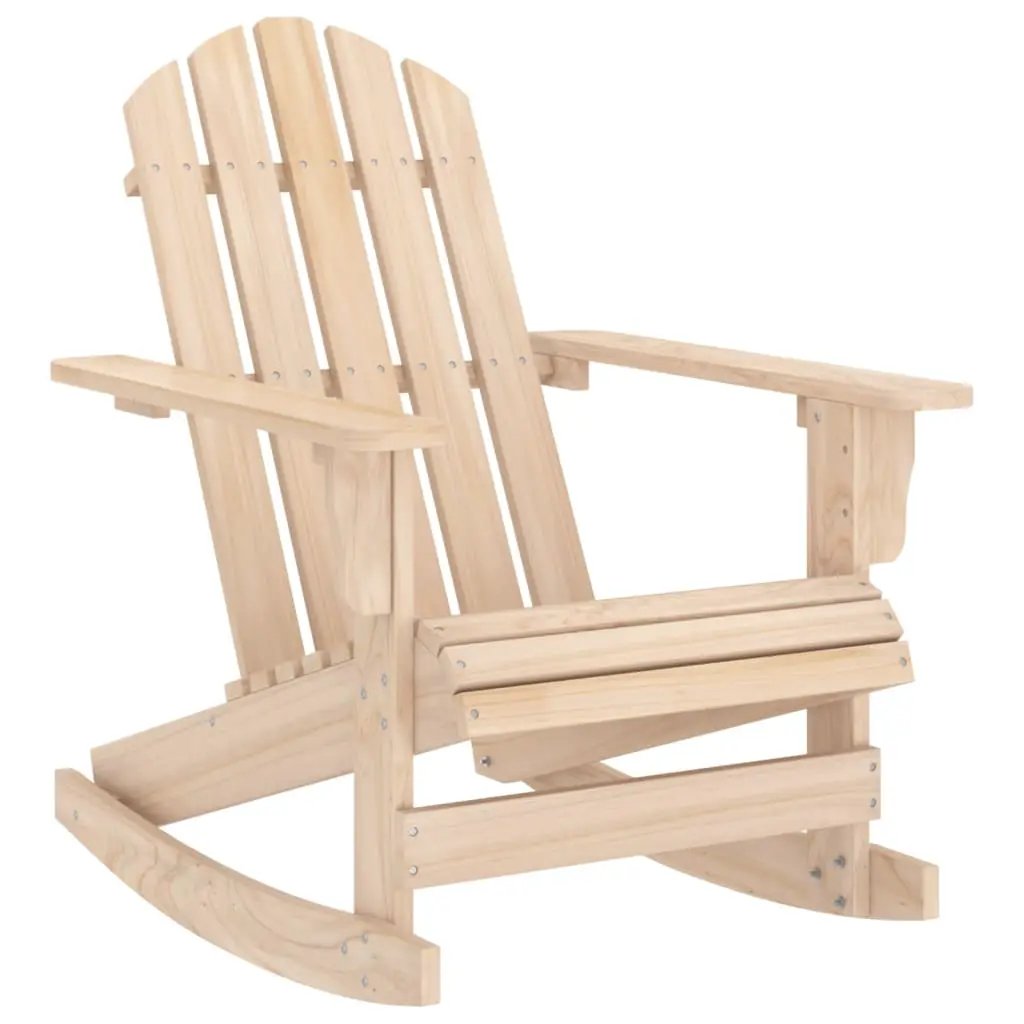 vidaXL vidaXL Garden Rocking Chair Wood Grey - Garden Chairs
