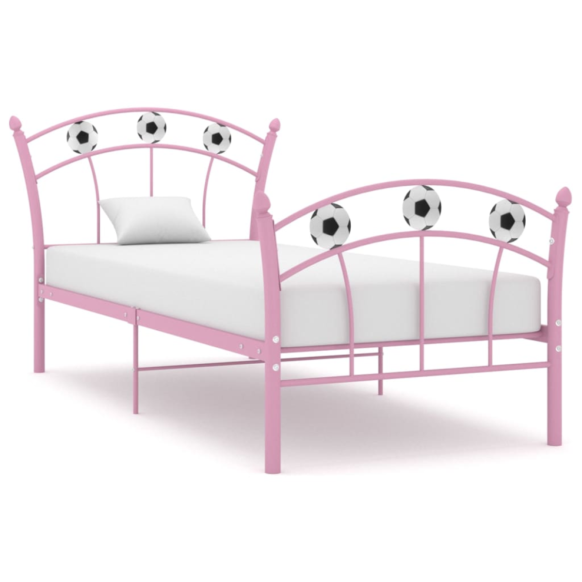 vidaXL Bed Frame | Black | Powder-coated metal | Single | Durable | Bed Frame - from vidaXL