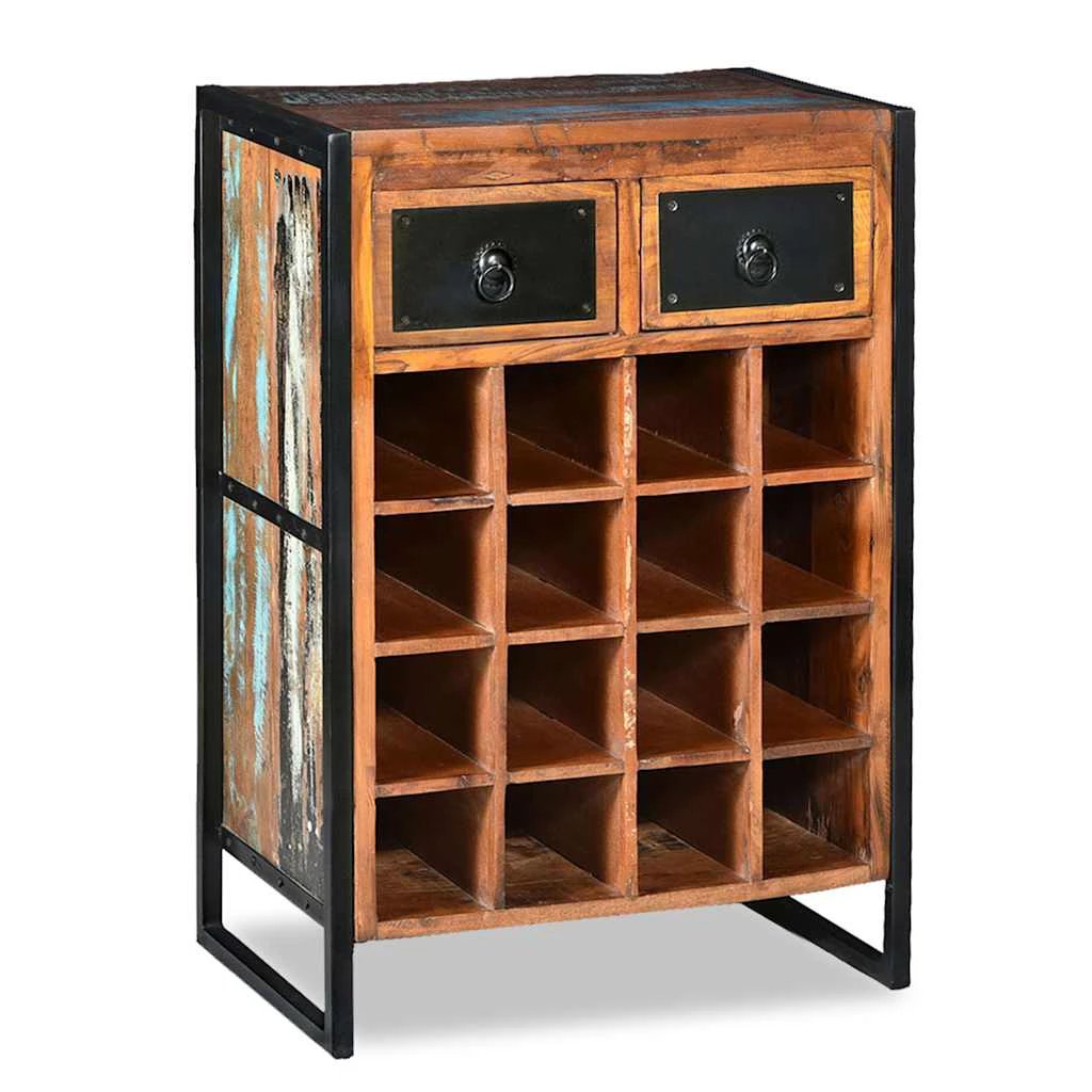 vidaXL vidaXL Wine Rack for 16 Bottles Solid Wood Mango - Wine Rack