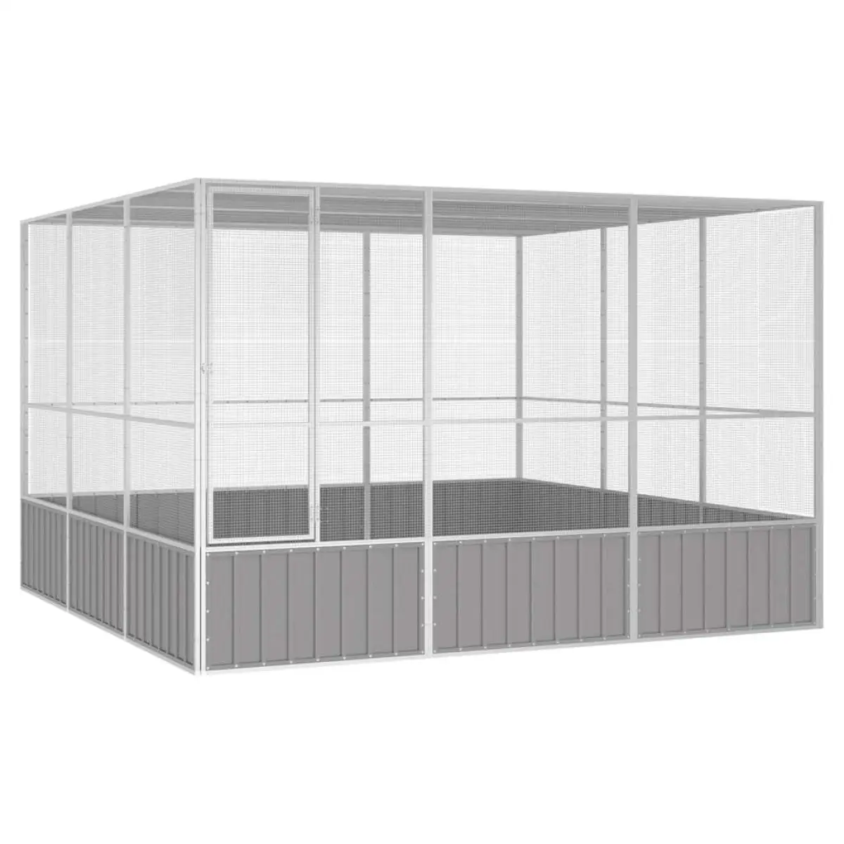 vidaXL vidaXL Bird Cage Anthracite 111x107x211.5 cm Galvanised Steel - Bird Cage