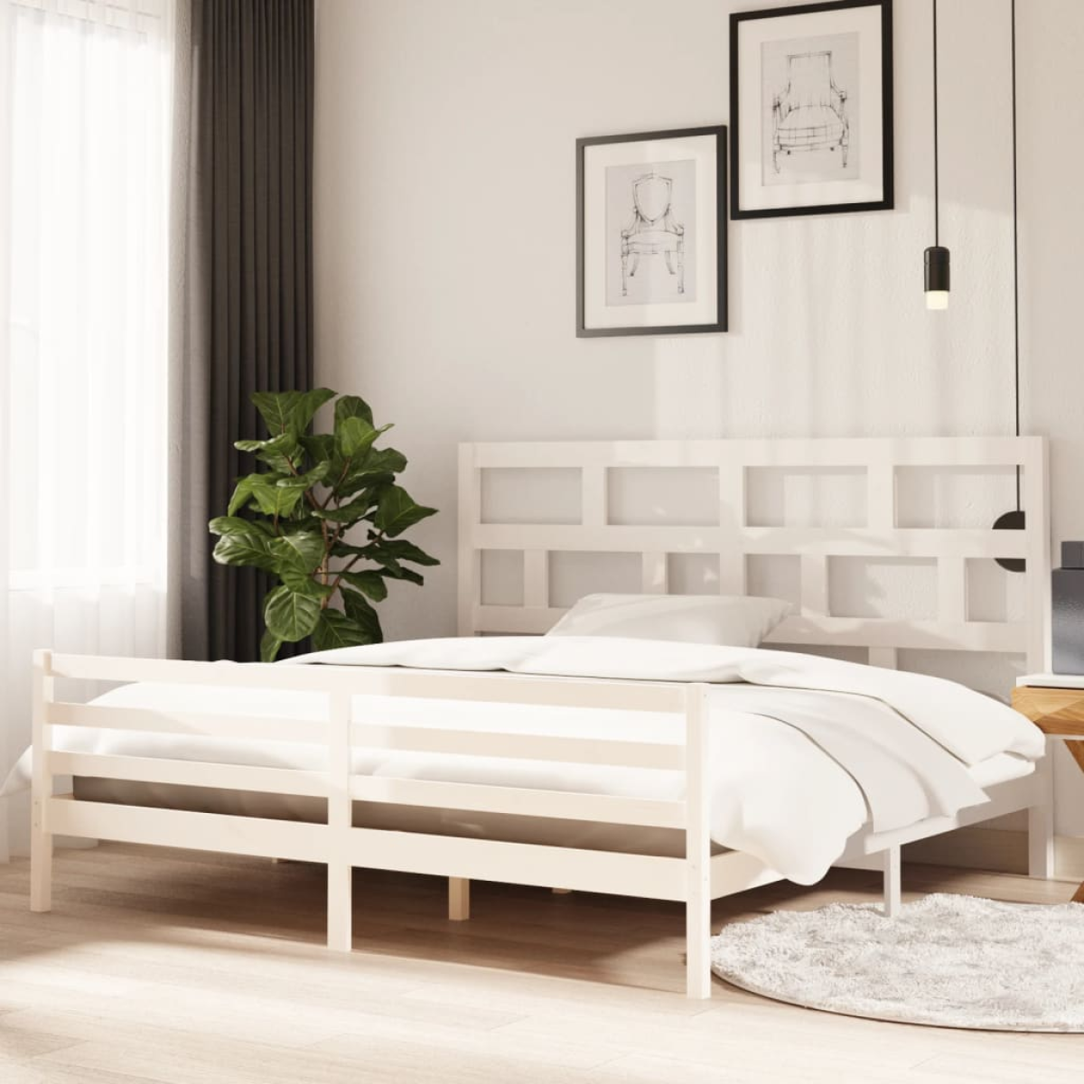 vidaXL Bed Frame | Natural wood | Solid pine wood | Single | Durable | Bed Frame - from vidaXL