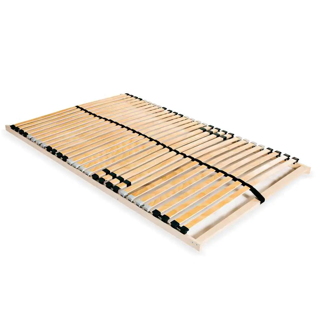 vidaXL Slatted Bed Base Brown 70 x 190 cm Solid Beech Wood - from vidaXL