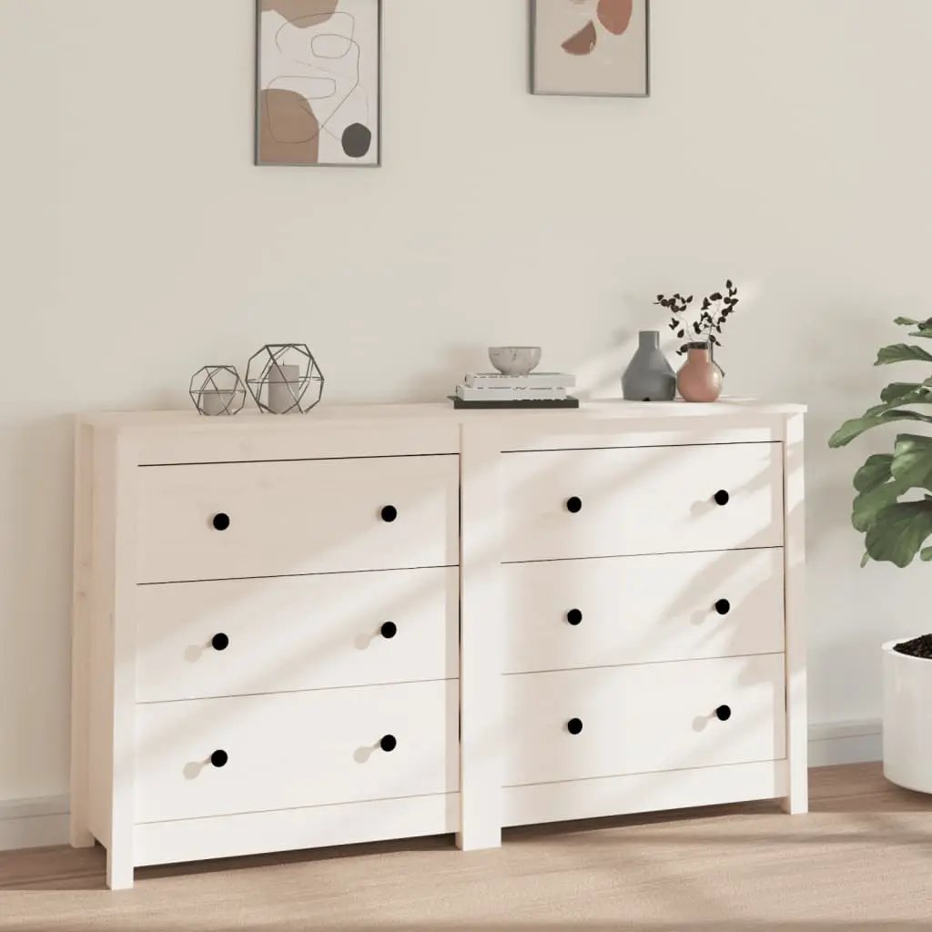vidaXL vidaXL Sideboard 140x35x80 cm Solid Wood Pine - Sideboard