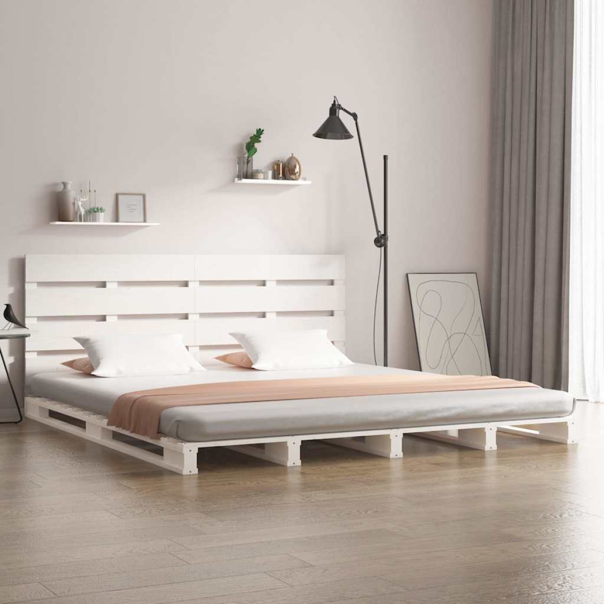 vidaXL Bed Frame without Mattress 90x190 cm Single Solid Wood Pine Single - from vidaXL