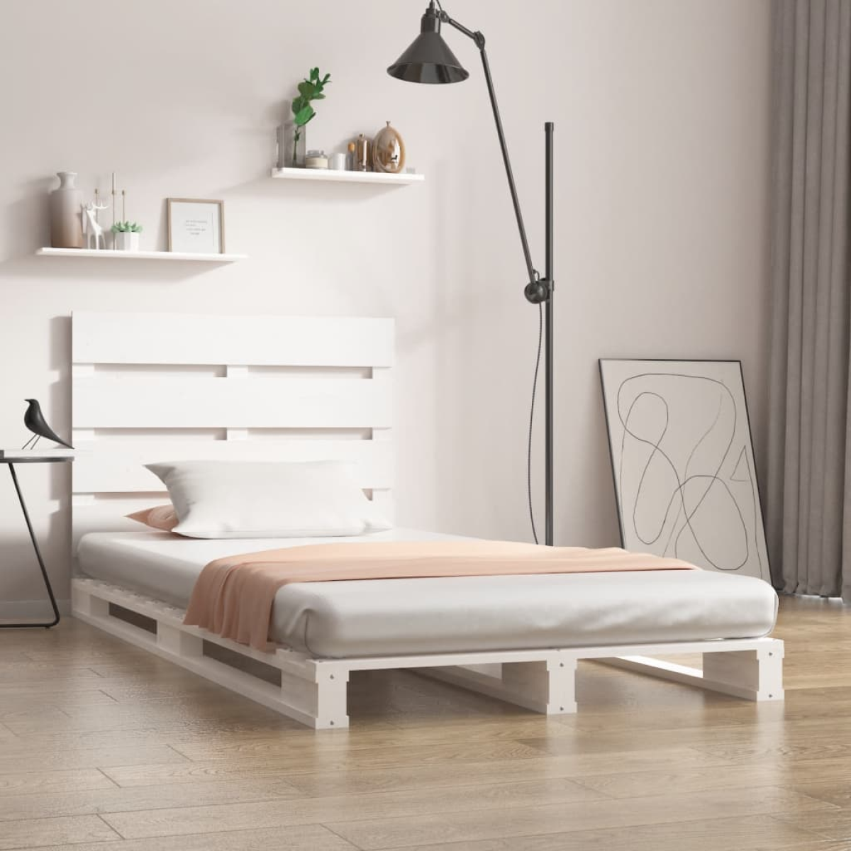 vidaXL Bed Frame without Mattress 90x190 cm Single Solid Wood Pine Single - from vidaXL