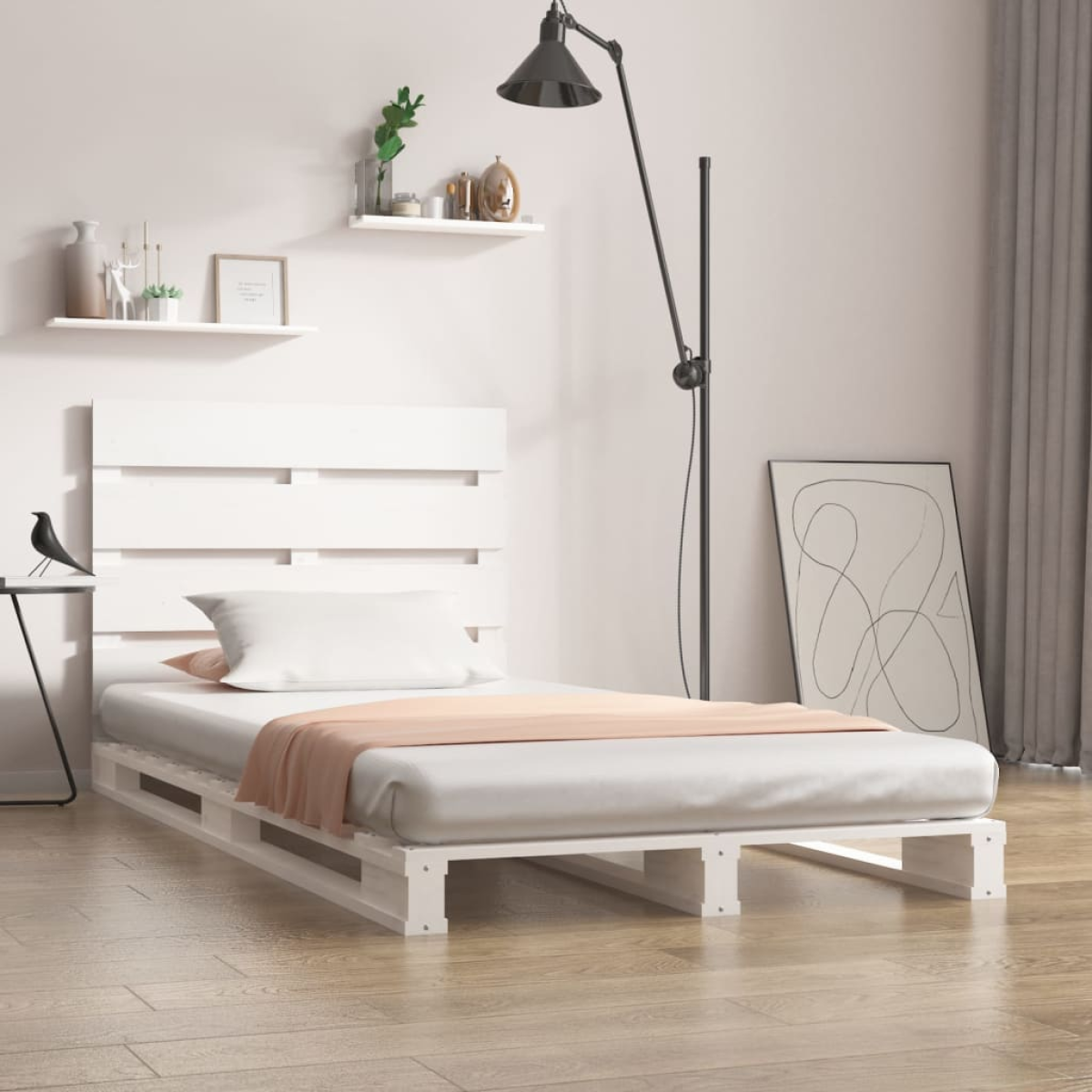 vidaXL Bed Frame without Mattress 90x190 cm Single Solid Wood Pine Single - from vidaXL