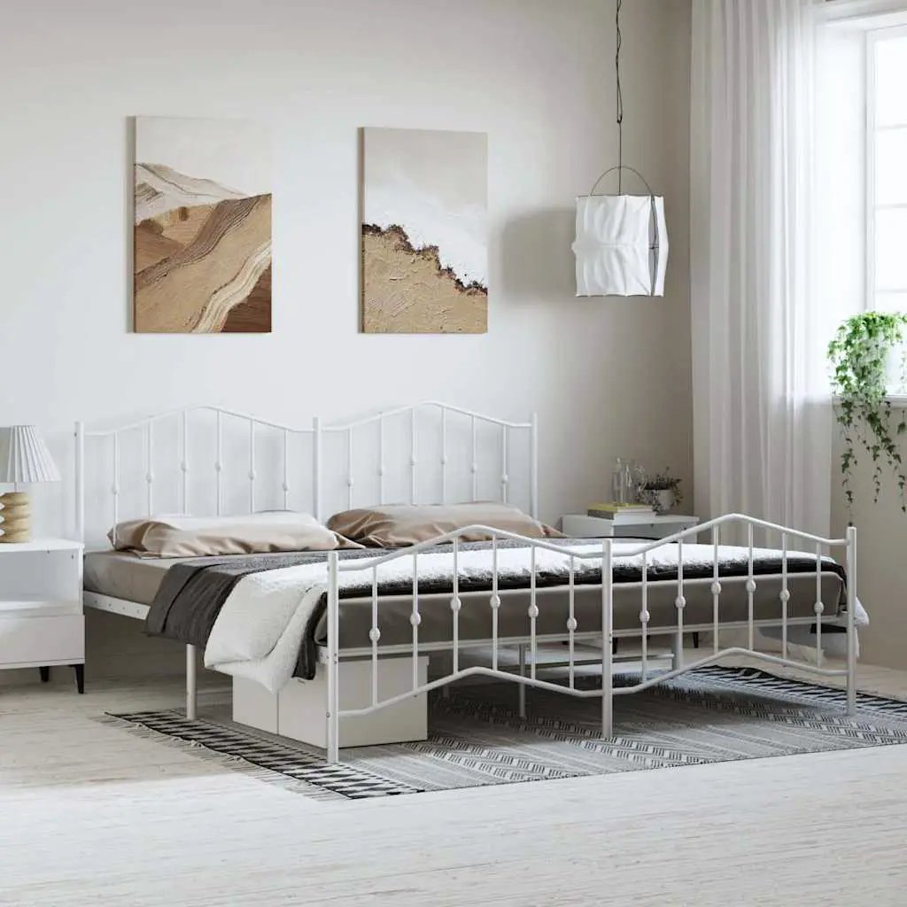 vidaXL Bed Frame | Black | Steel | Single | Bed Frame | Rectangular | Modern - from vidaXL
