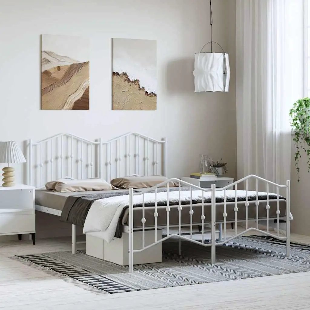 vidaXL Bed Frame | Black | Steel | Single | Bed Frame | Rectangular | Modern - from vidaXL