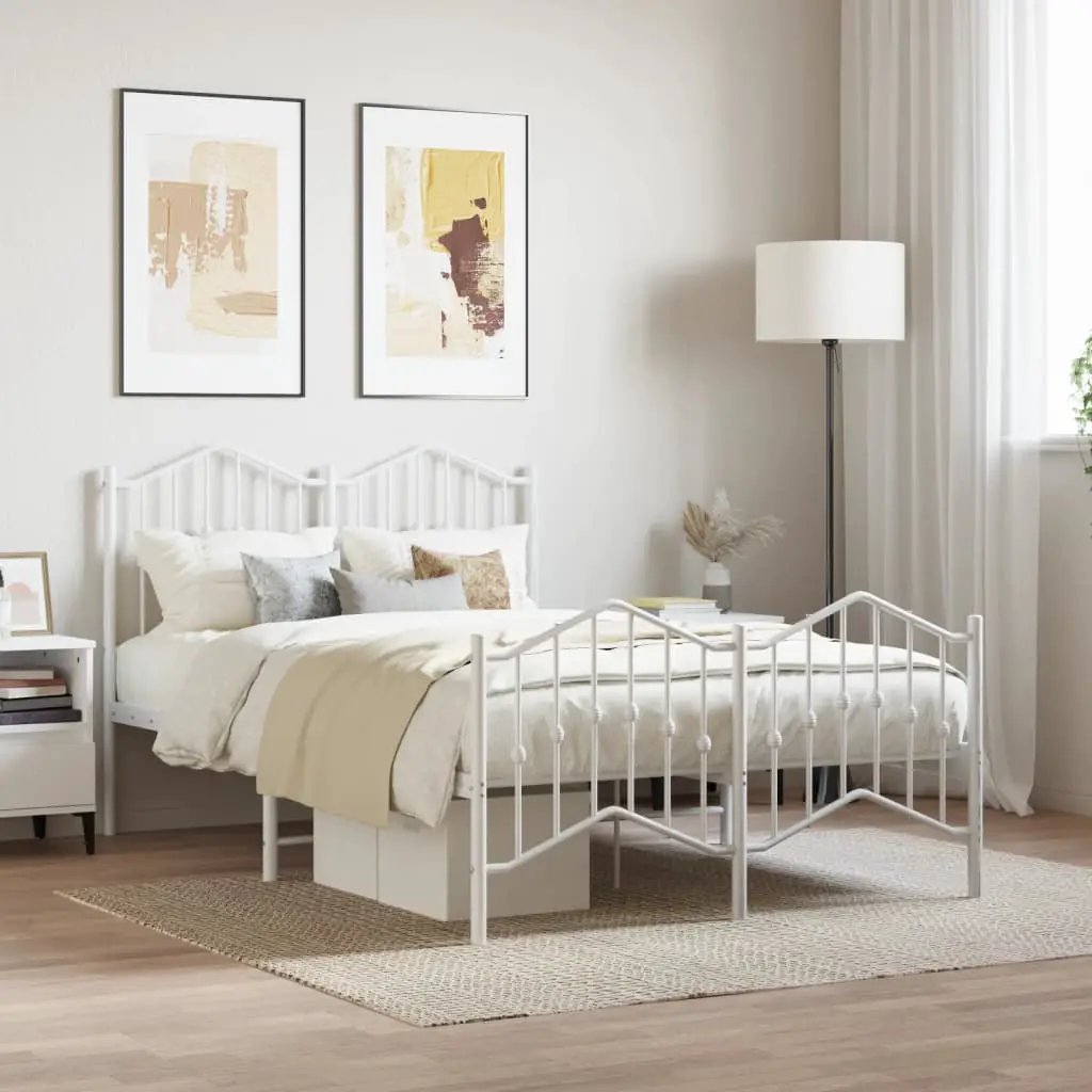 vidaXL Bed Frame | Black | Steel | Single | Bed Frame | Rectangular | Modern - from vidaXL
