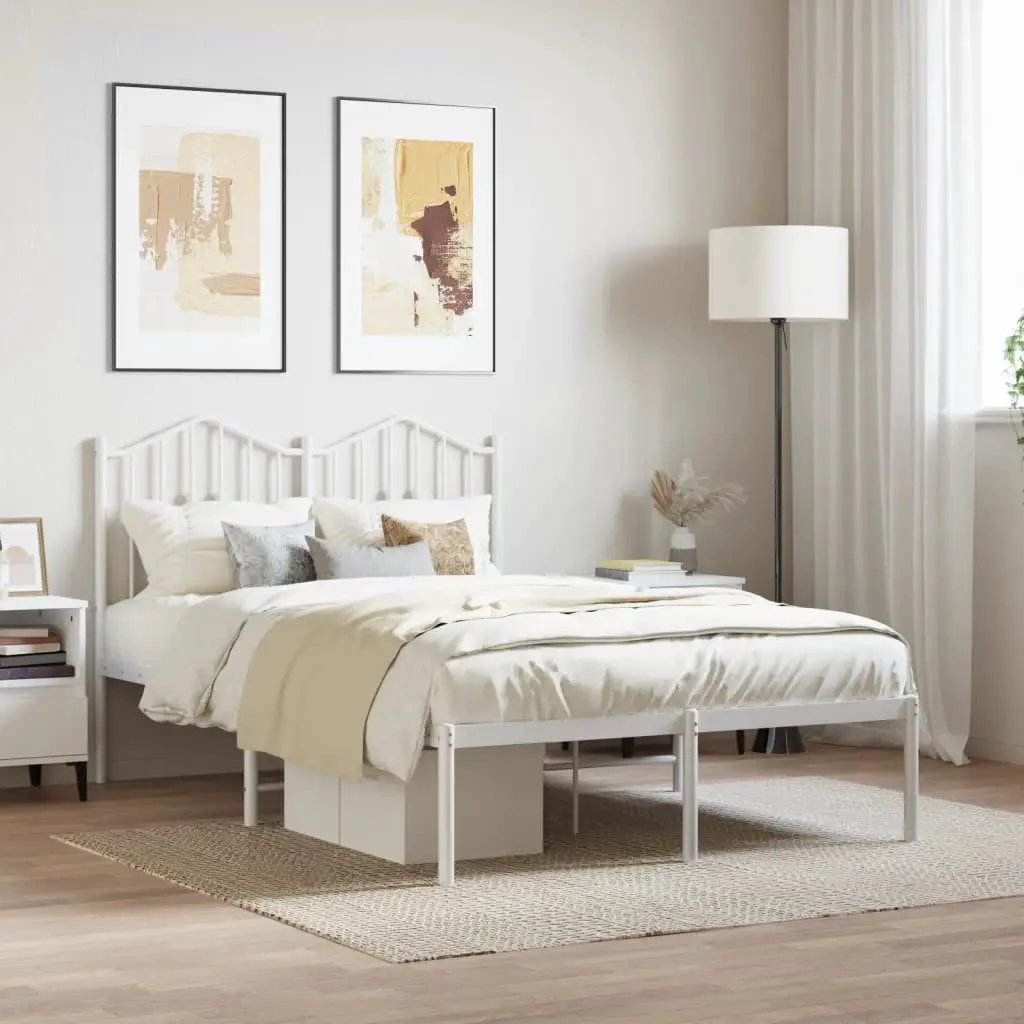vidaXL Bed Frame | Black | Steel | Single | Bed Frame | Rectangular | Modern - from vidaXL