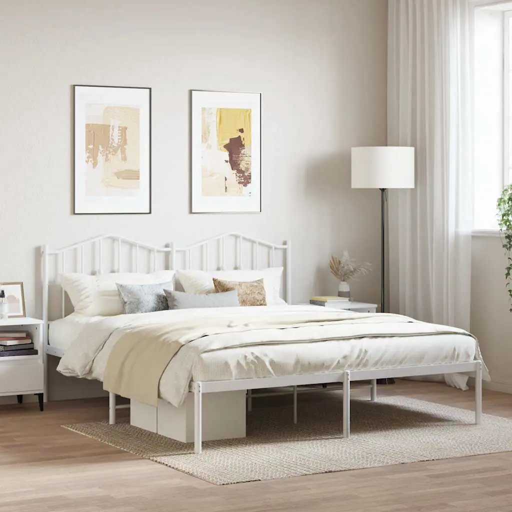 vidaXL Bed Frame | Black | Steel | Single | Bed Frame | Rectangular | Modern - from vidaXL