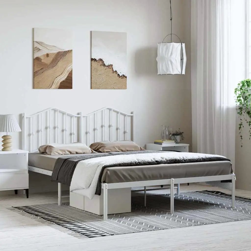 vidaXL Bed Frame | Black | Steel | Single | Bed Frame | Rectangular | Modern - from vidaXL