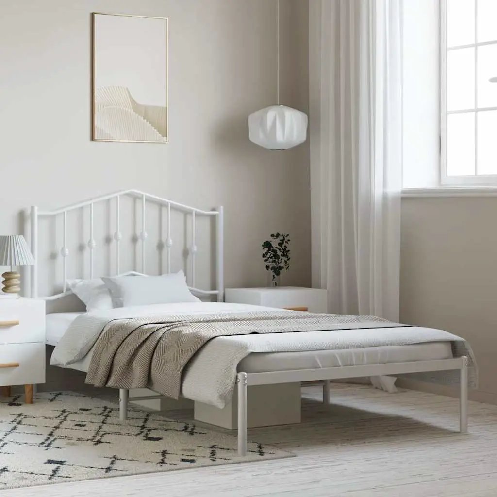 vidaXL Bed Frame | Black | Steel | Single | Bed Frame | Rectangular | Modern - from vidaXL