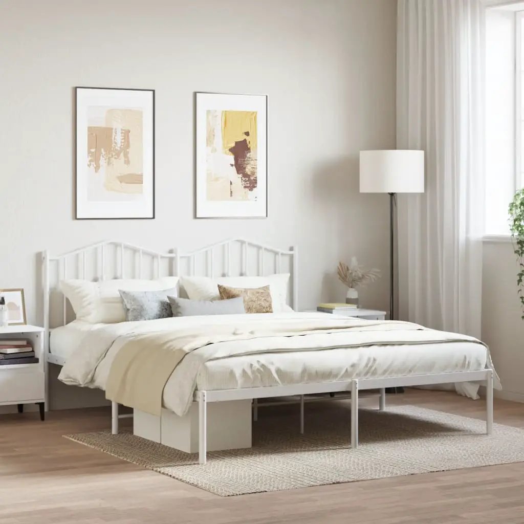 vidaXL Bed Frame | Black | Steel | Single | Bed Frame | Rectangular | Modern - from vidaXL