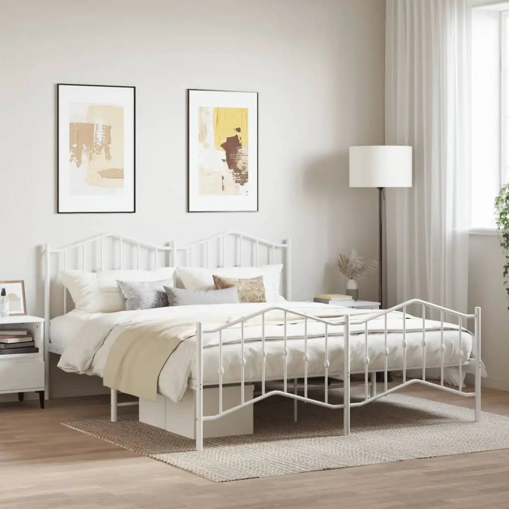 vidaXL Bed Frame | Black | Steel | Single | Bed Frame | Rectangular | Modern - from vidaXL