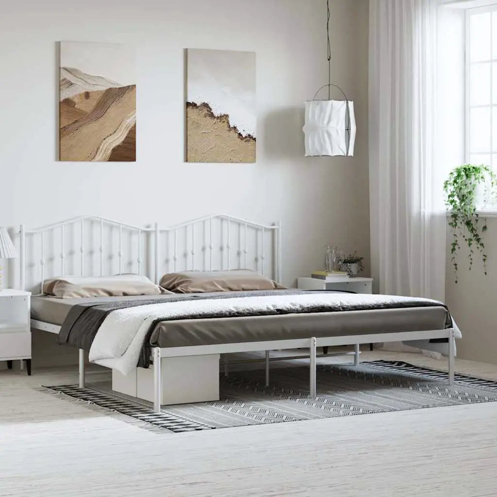 vidaXL Bed Frame | Black | Steel | Single | Bed Frame | Rectangular | Modern - from vidaXL