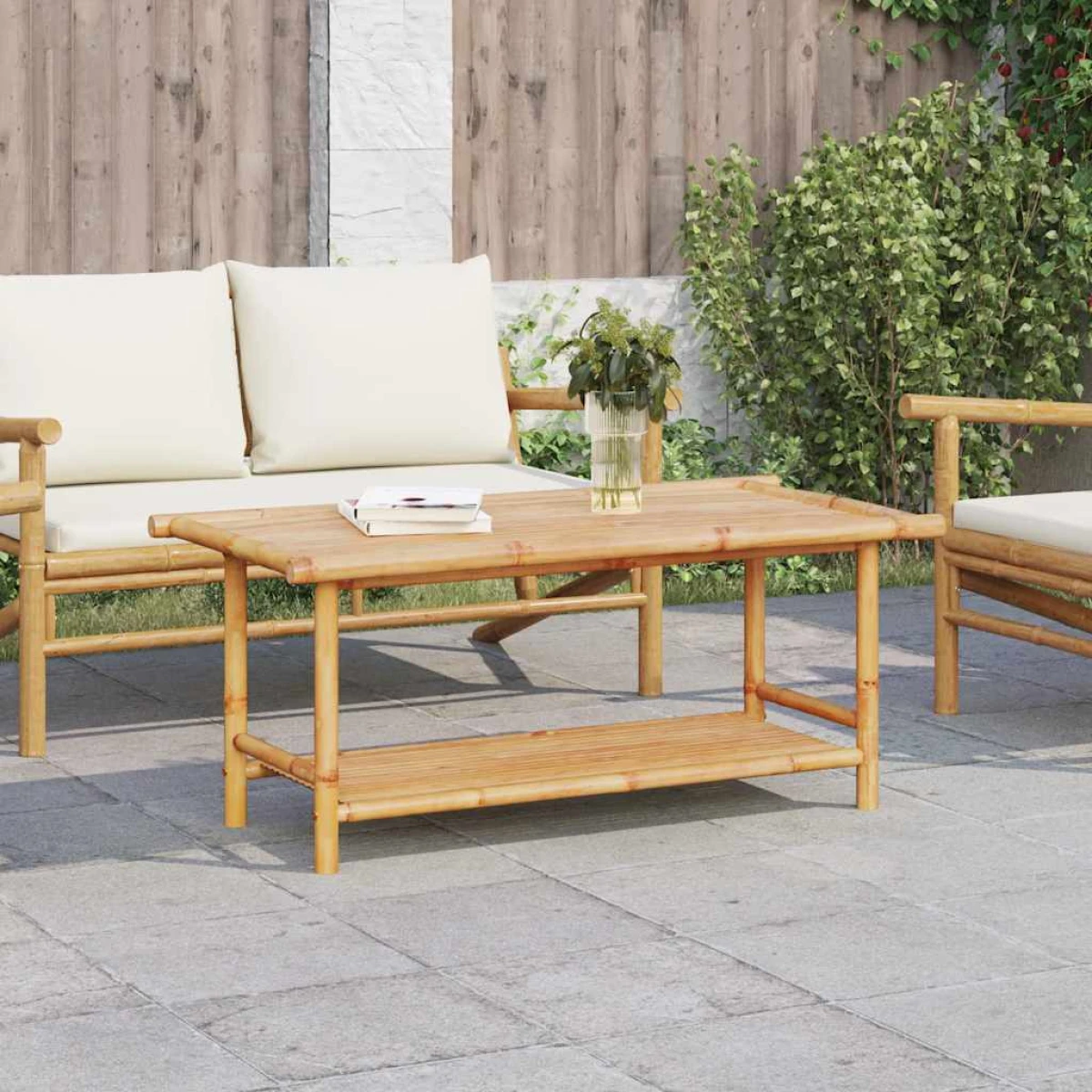 vidaXL VidaXL Coffee Table 90x50x45 Bamboo Outdoor - Coffee Table