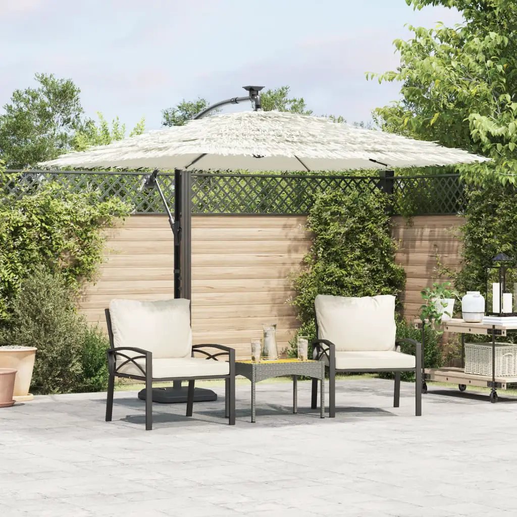 vidaXL vidaXL Garden Parasol with Steel Pole Brown 246x246x230 cm - Parasol