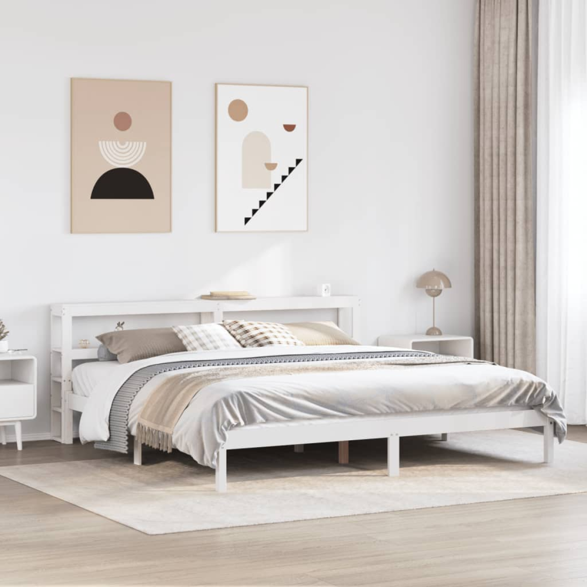 vidaXL Bed Frame without Mattress 75x190 cm Small Single Solid Wood Pine - from vidaXL