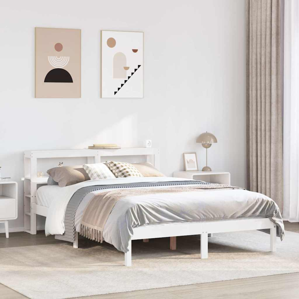 vidaXL Bed Frame without Mattress 75x190 cm Small Single Solid Wood Pine - from vidaXL