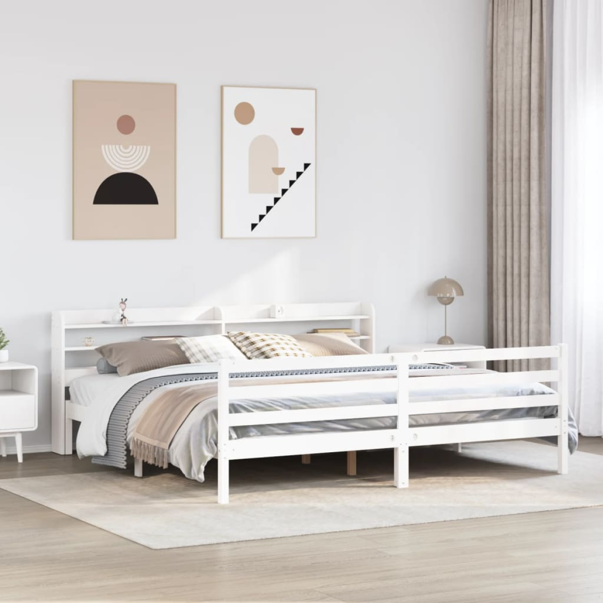 vidaXL Bed Frame with Headboard without Mattress 100x200 cm - from vidaXL