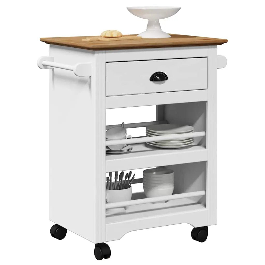 vidaXL Kitchen Trolley BODO White 67.5x45x80 cm - from vidaXL