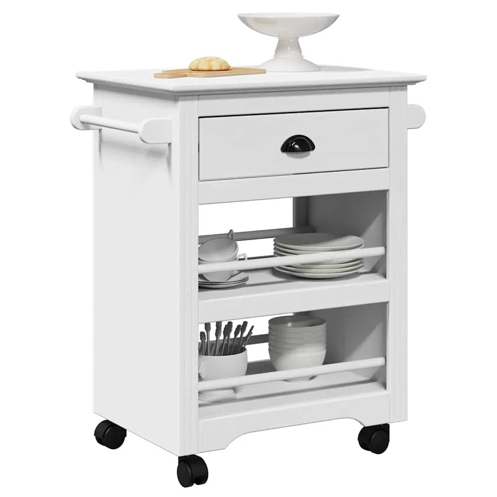 vidaXL Kitchen Trolley BODO White 67.5x45x80 cm - from vidaXL