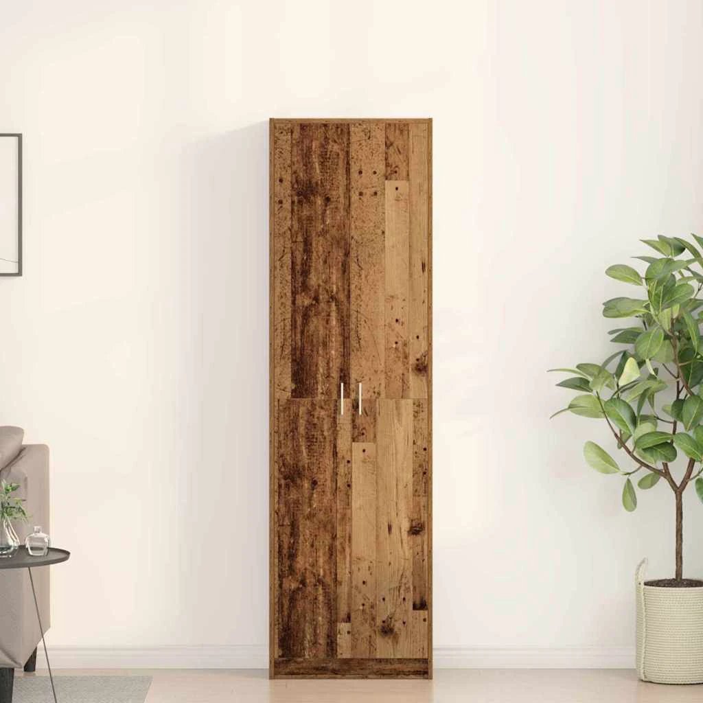 vidaXL vidaXL Wardrobe with Shelf Black Oak 55 x 25 x 189 cm Engineered Wood - Wardrobe
