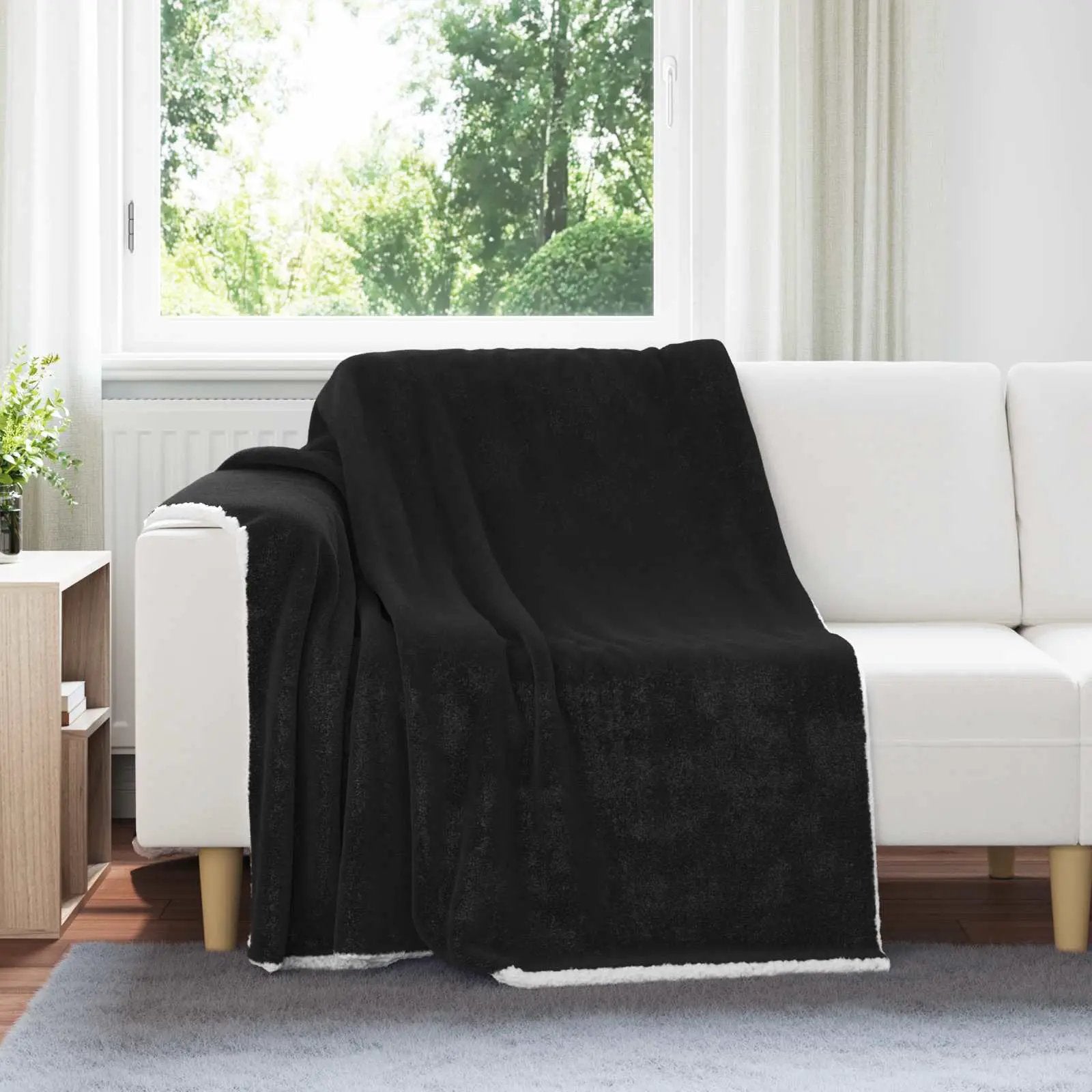 vidaXL vidaXL Throw Blanket Beige 130 x 150 cm Fleece - Throws