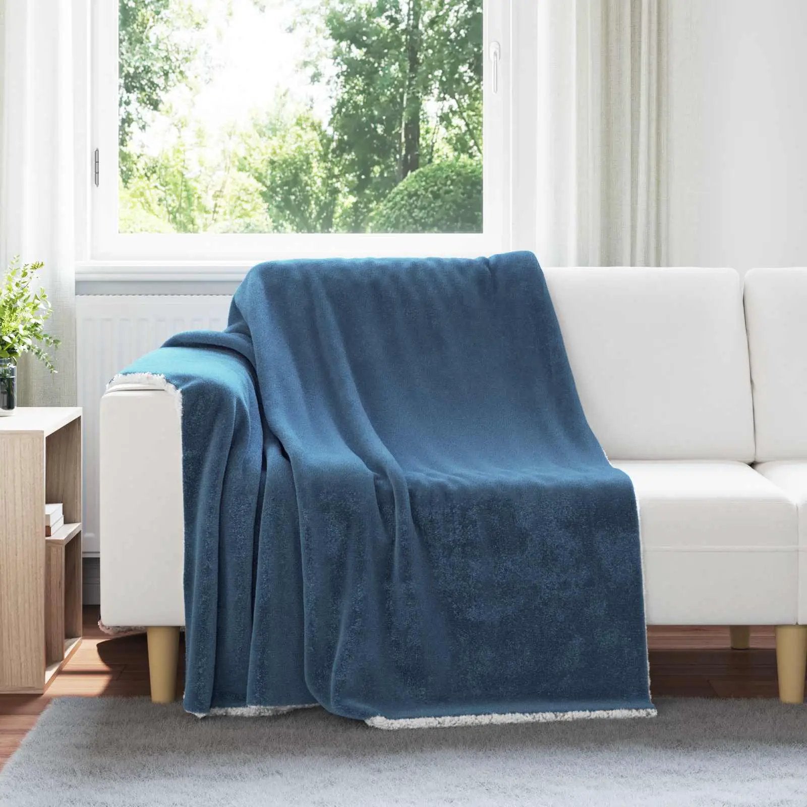 vidaXL vidaXL Throw Blanket Beige 130 x 150 cm Fleece - Throws