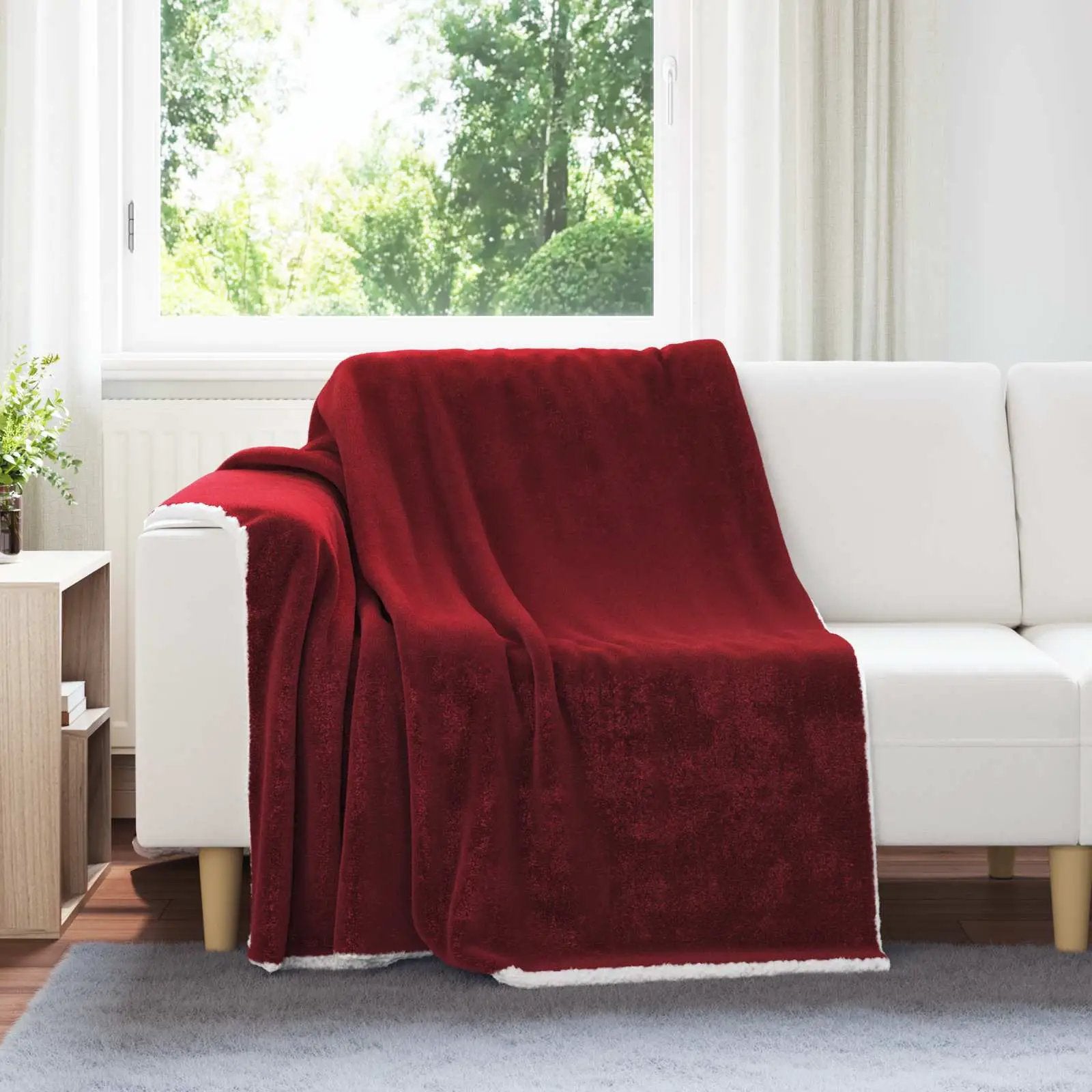 vidaXL vidaXL Throw Blanket Beige 130 x 150 cm Fleece - Throws
