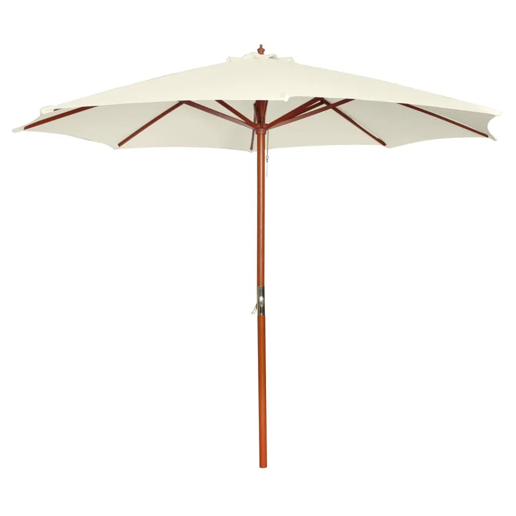 vidaXL vidaXL Garden Parasol with Wooden Pole 300 cm Anthracite - Parasol