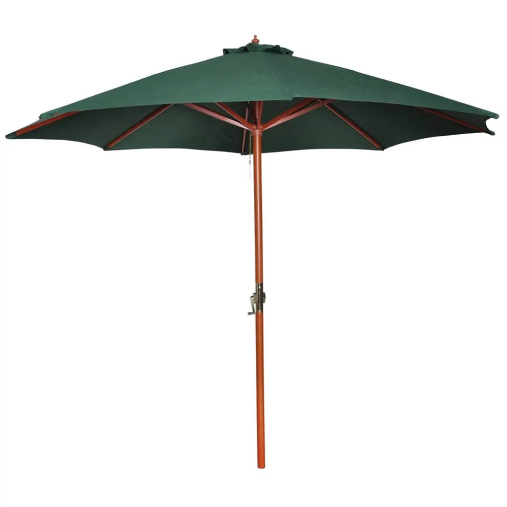 vidaXL vidaXL Garden Parasol with Wooden Pole 300 cm Anthracite - Parasol