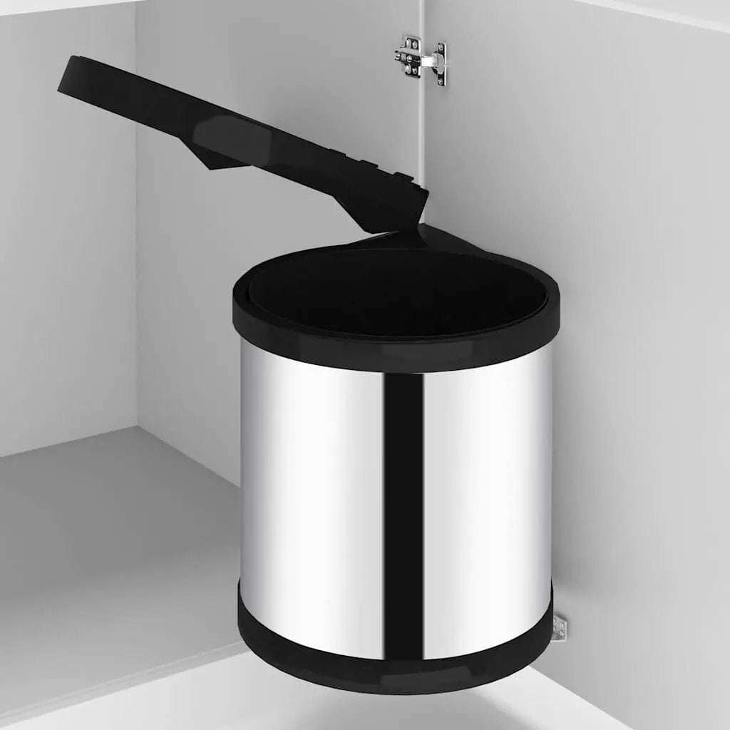 vidaXL Kitchen Built-in Dust Bin Stainless Steel 8 L - from vidaXL