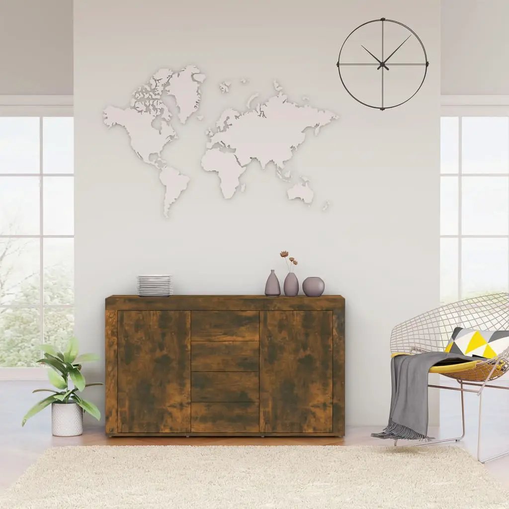 vidaXL vidaXL Sideboard Smoked Oak 120x36x69 cm Engineered Wood - Sideboard
