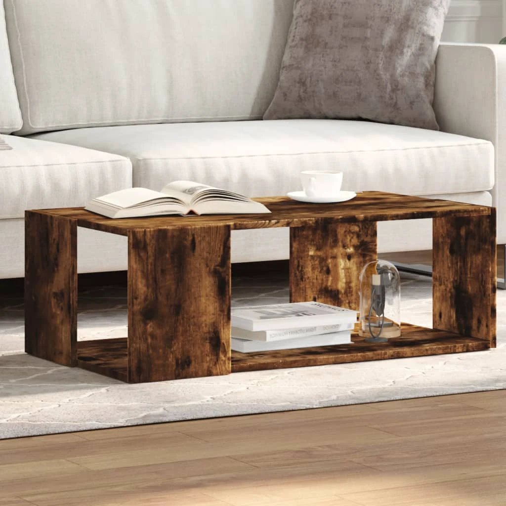 vidaXL VidaXL Coffee Table 32 x 32 x 30 Cm Engineered Wood Contemporary Living Room Furniture - Coffee Table