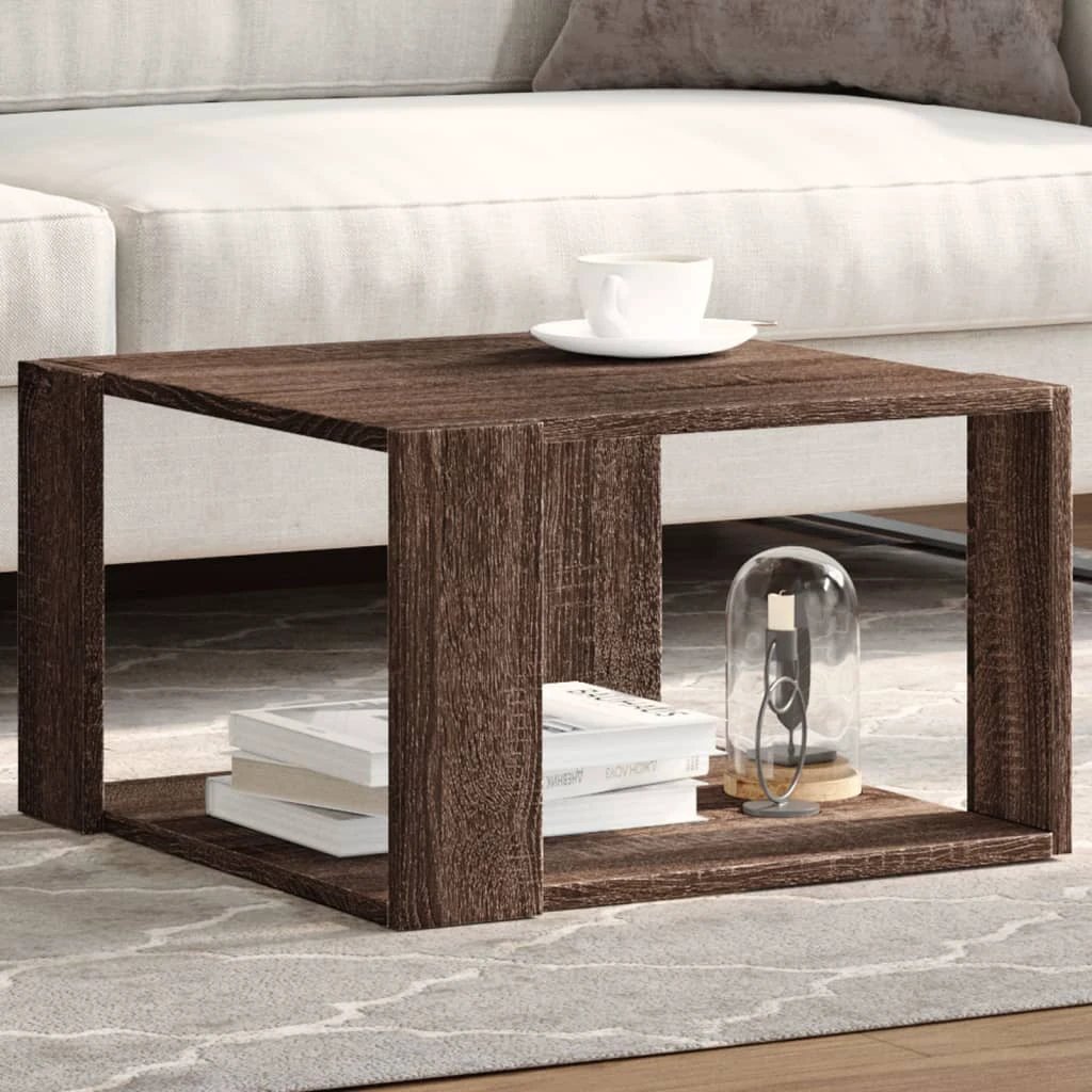 vidaXL VidaXL Coffee Table 32 x 32 x 30 Cm Engineered Wood Contemporary Living Room Furniture - Coffee Table