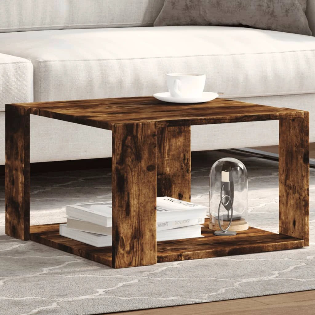 VidaXL Coffee Table 32 x 32 x 30 Cm Engineered Wood Contemporary Living Room Furniture by vidaXL