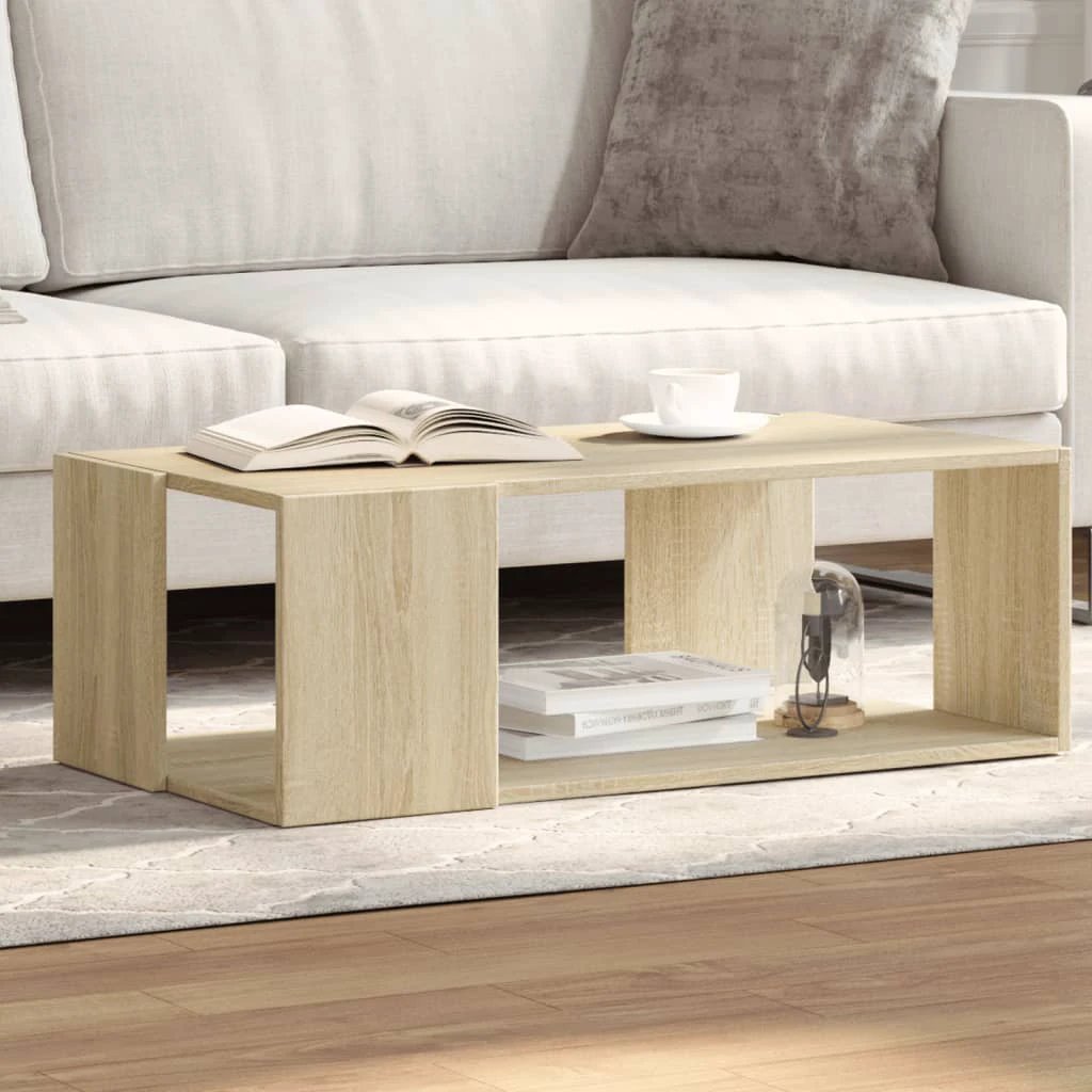 VidaXL Coffee Table 32 x 32 x 30 Cm Engineered Wood Contemporary Living Room Furniture by vidaXL