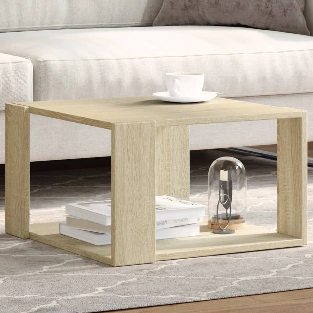 VidaXL Coffee Table 32 x 32 x 30 Cm Engineered Wood Contemporary Living Room Furniture by vidaXL